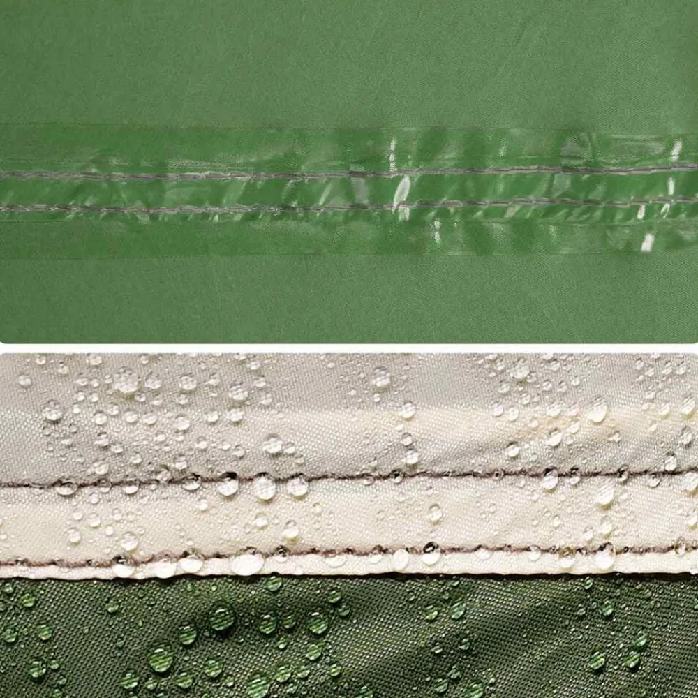 vidaXL Tienda de campaña familiar túnel 8 personas impermeable Verde Discount