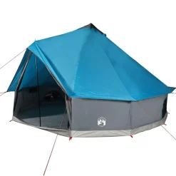 vidaXL Tienda de campaña familiar tipi 6 personas impermeable Azul Hot