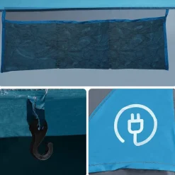 vidaXL Tienda de campaña familiar tipi 6 personas impermeable Azul Hot