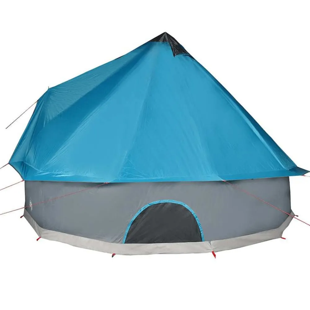 vidaXL Tienda de campaña familiar tipi 6 personas impermeable Azul Hot
