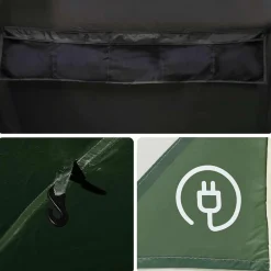 vidaXL Actividades Al Aire Libre-Tienda de campaña familiar túnel 8 personas impermeable