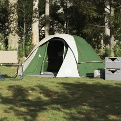 vidaXL Actividades Al Aire Libre-Tienda de campaña familiar para 6 personas impermeable