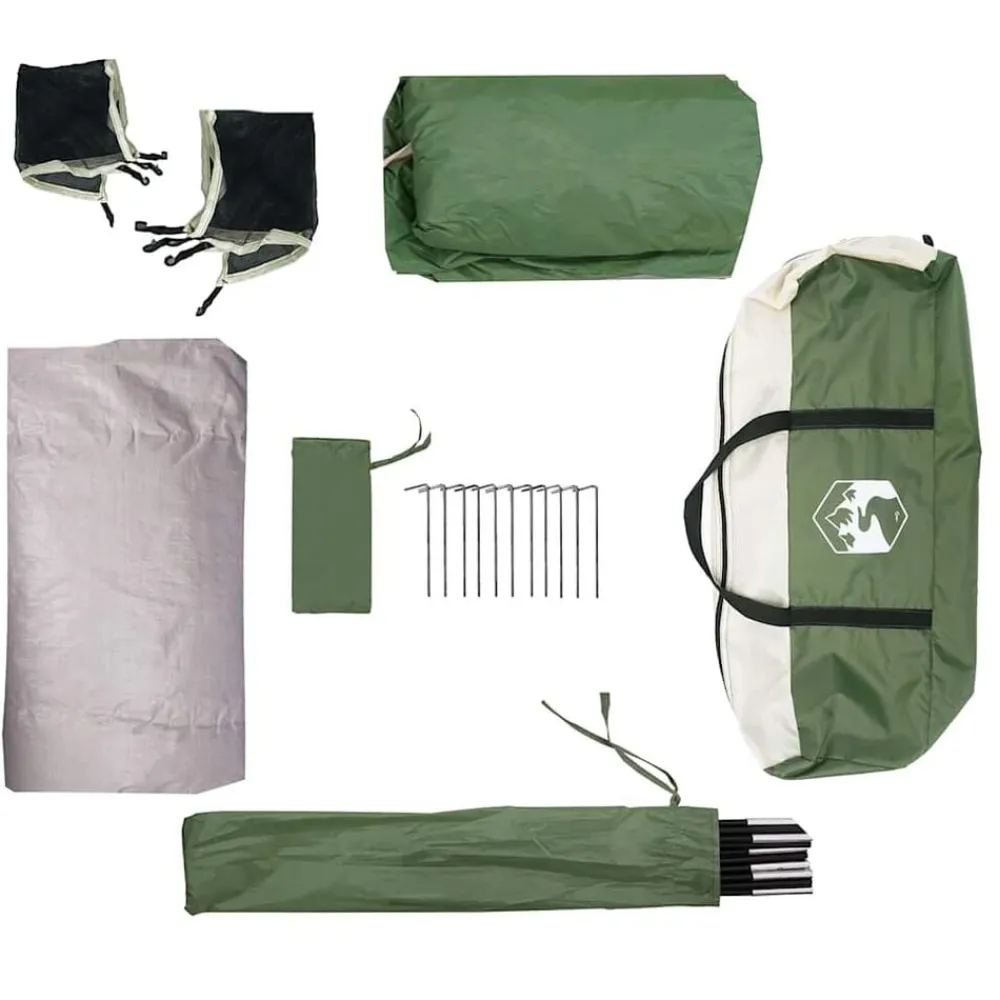 vidaXL Actividades Al Aire Libre-Tienda de campaña familiar para 6 personas impermeable