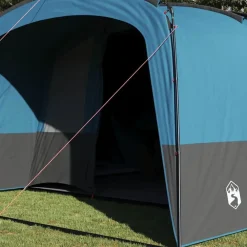 vidaXL Tienda de campaña familiar de 12 personas con techo y gris Azul Best