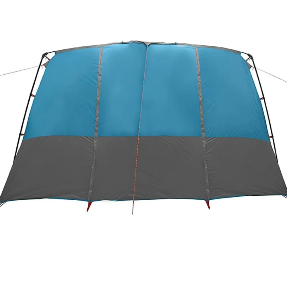 vidaXL Tienda de campaña familiar de 12 personas con techo y gris Azul Best