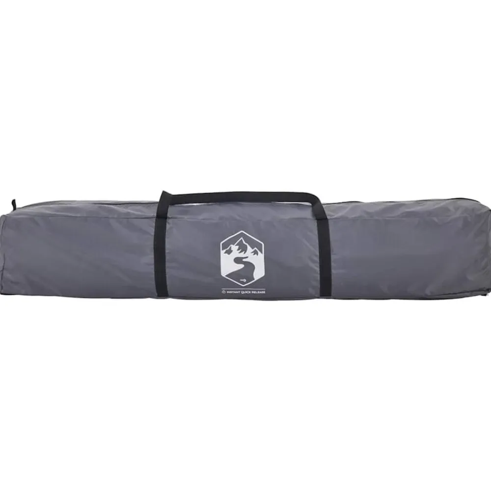 vidaXL Tienda de campaña familiar 7 personas apertura rápida gris Gris y naranja New