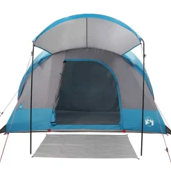 vidaXL Actividades Al Aire Libre-Tienda de campaña familiar túnel 8 personas impermeable