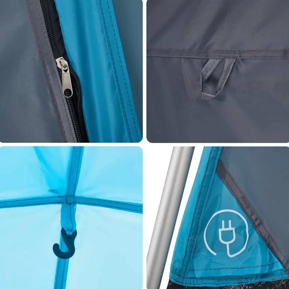vidaXL Tienda de campaña familiar 7 personas apertura rápida Azul Hot