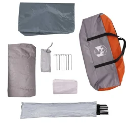 vidaXL Actividades Al Aire Libre-Tienda de campaña iglú para 2 personas impermeable naranja