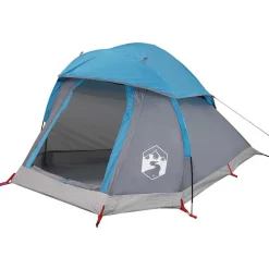 vidaXL Tienda de campaña iglú para 1 persona impermeable Azul Outlet