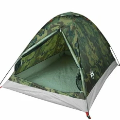 vidaXL Tienda de campaña iglú para 2 personas impermeable Camuflaje