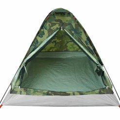 vidaXL Tienda de campaña iglú para 2 personas impermeable Camuflaje