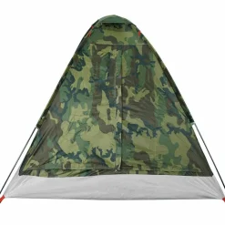 vidaXL Tienda de campaña iglú para 2 personas impermeable Camuflaje