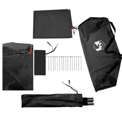 vidaXL Tienda de campaña iglú 2 personas tela opaca impermeable blanco Blanco opaco Online