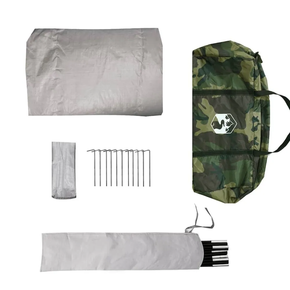 vidaXL Tienda de campaña iglú para 2 personas impermeable Camuflaje Discount