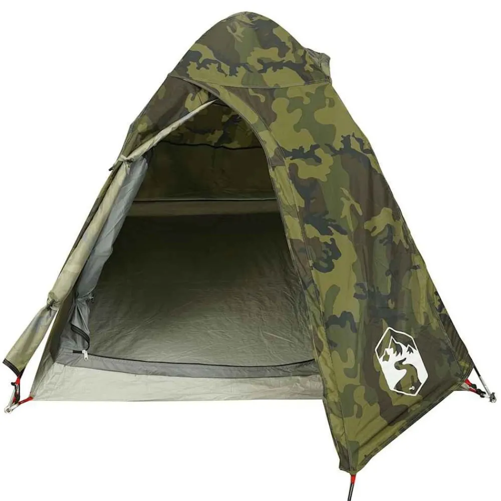 vidaXL Tienda de campaña iglú para 2 personas impermeable Camuflaje Discount