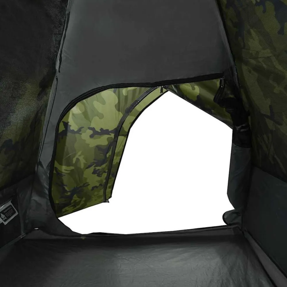 vidaXL Tienda de campaña iglú para 2 personas impermeable Camuflaje Discount