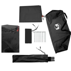 vidaXL Actividades Al Aire Libre-Tienda de campaña iglú 2 personas tela opaca impermeable blanco