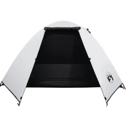 vidaXL Actividades Al Aire Libre-Tienda de campaña iglú 2 personas tela opaca impermeable blanco