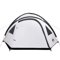 vidaXL Actividades Al Aire Libre-Tienda de campaña iglú 4 personas tela opaca impermeable blanco