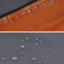 vidaXL Tienda de campaña iglú 3 personas apertura rápida gris/naranja Gris y naranja Outlet