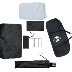 vidaXL Actividades Al Aire Libre-Tienda de campaña iglú 2 personas tela opaca impermeable blanco