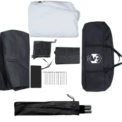 vidaXL Actividades Al Aire Libre-Tienda de campaña iglú 4 personas tela opaca impermeable