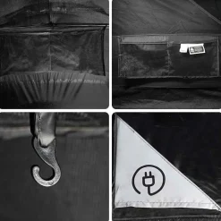 vidaXL Actividades Al Aire Libre-Tienda de campaña iglú 4 personas tela opaca impermeable