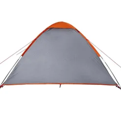vidaXL Tienda de campaña iglú para 2 personas impermeable gris naranja Gris y naranja New