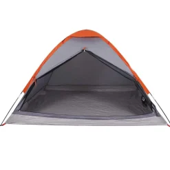 vidaXL Tienda de campaña iglú para 2 personas impermeable gris naranja Gris y naranja Best