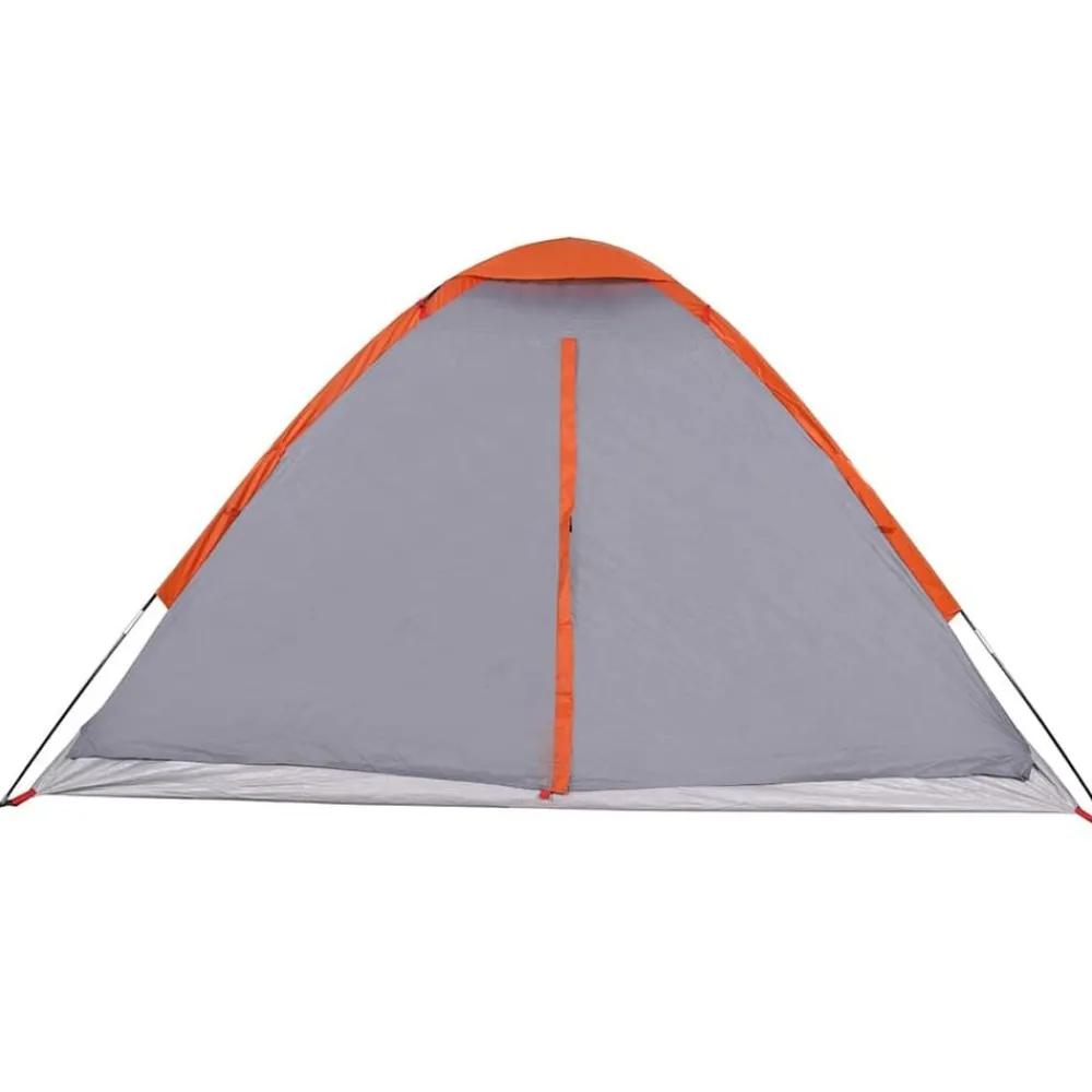 vidaXL Tienda de campaña iglú para 2 personas impermeable gris naranja Gris y naranja Best