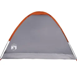vidaXL Tienda de campaña iglú para 2 personas impermeable gris naranja Gris y naranja Best