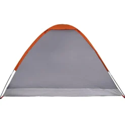 vidaXL Tienda de campaña iglú para 2 personas impermeable gris naranja Gris y naranja Best