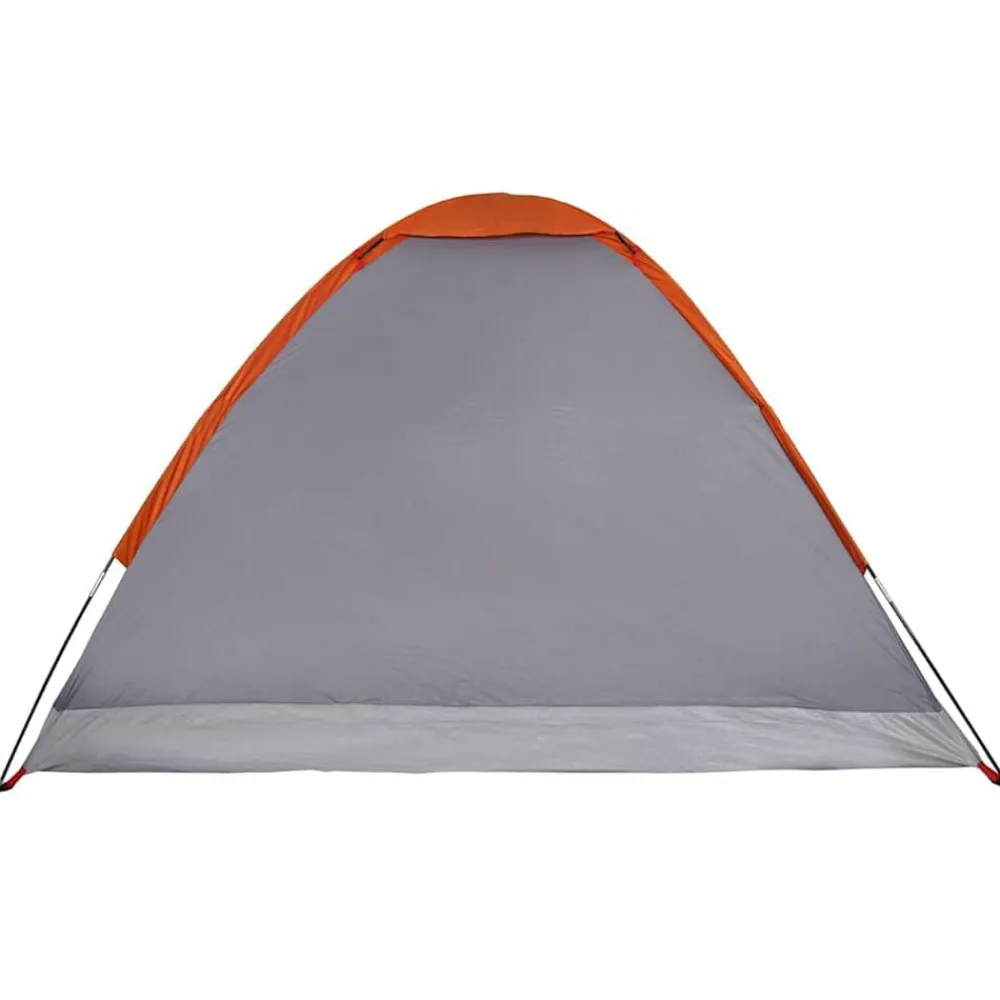 vidaXL Tienda de campaña iglú para 2 personas impermeable gris naranja Gris y naranja Best