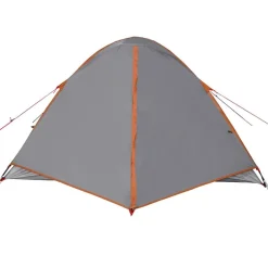 vidaXL Tienda de campaña iglú para 3 personas impermeable naranja Gris y naranja New