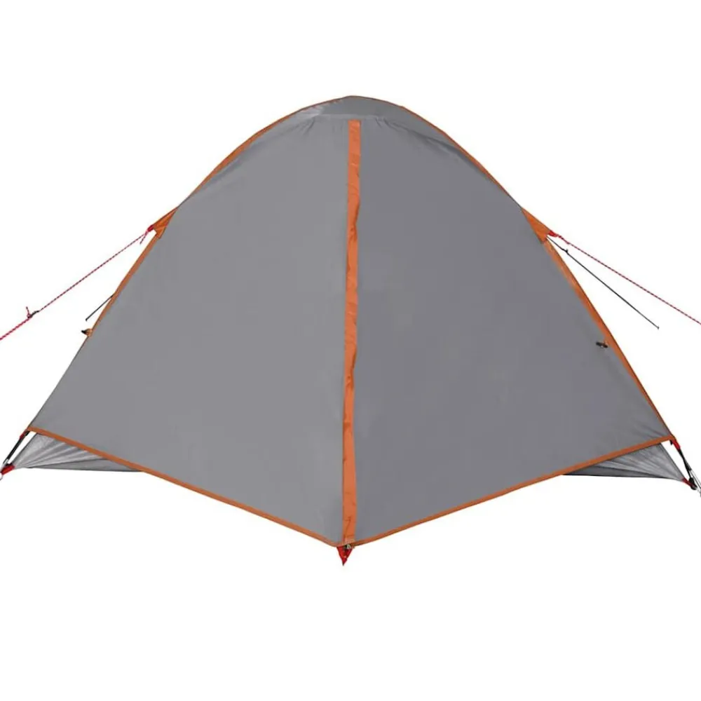 vidaXL Tienda de campaña iglú para 3 personas impermeable naranja Gris y naranja New