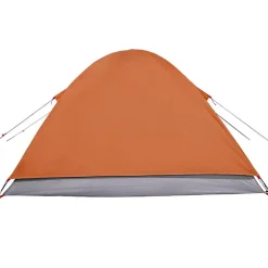 vidaXL Tienda de campaña iglú para 3 personas impermeable naranja Gris y naranja New