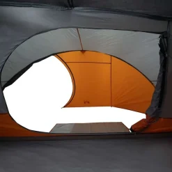 vidaXL Actividades Al Aire Libre-Tienda de campaña iglú para 4 personas impermeable naranja
