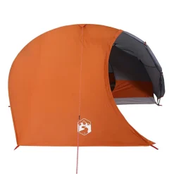 vidaXL Actividades Al Aire Libre-Tienda de campaña iglú para 4 personas impermeable naranja