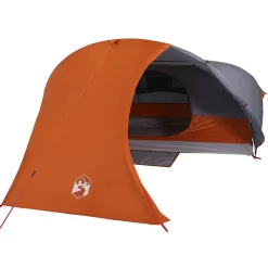 vidaXL Actividades Al Aire Libre-Tienda de campaña iglú para 4 personas impermeable naranja