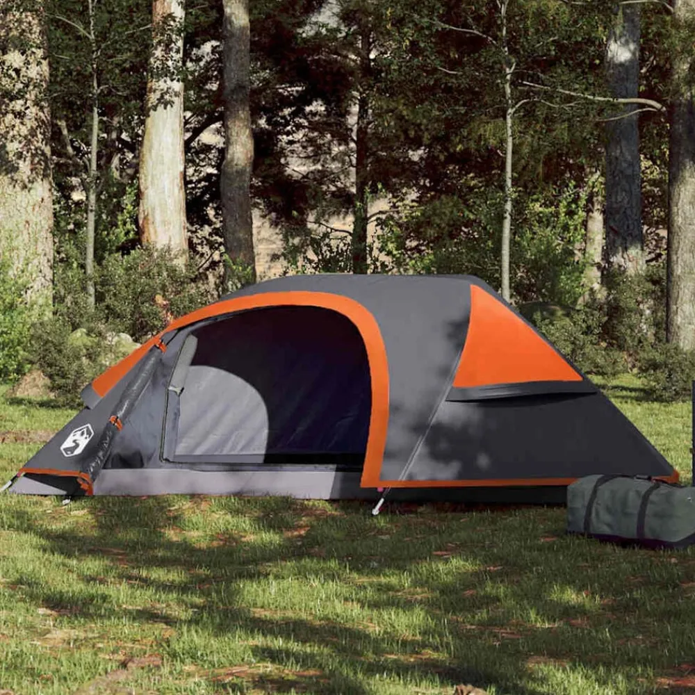 vidaXL Tienda de campaña iglú para 1 persona impermeable Naranja Clearance