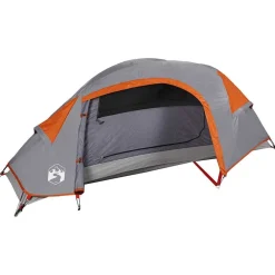 vidaXL Tienda de campaña iglú para 1 persona impermeable Naranja Clearance