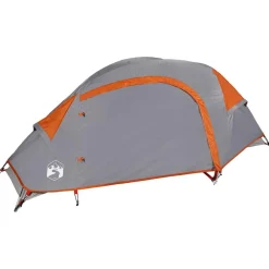 vidaXL Tienda de campaña iglú para 1 persona impermeable Naranja Clearance