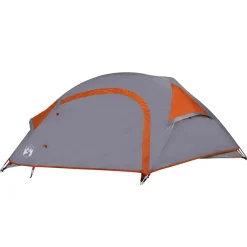 vidaXL Tienda de campaña iglú para 1 persona impermeable Naranja Clearance