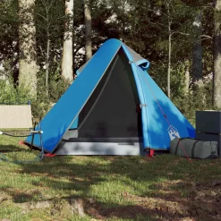 vidaXL Tienda de campaña iglú para 2 personas impermeable Azul New