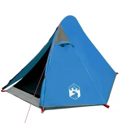 vidaXL Tienda de campaña iglú para 2 personas impermeable Azul New