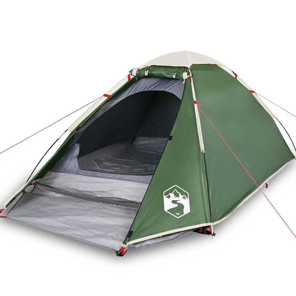 vidaXL Tienda de campaña iglú para 2 personas impermeable Verde Clearance