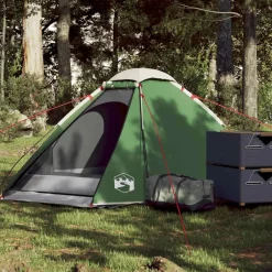 vidaXL Tienda de campaña iglú para 2 personas impermeable Verde Clearance