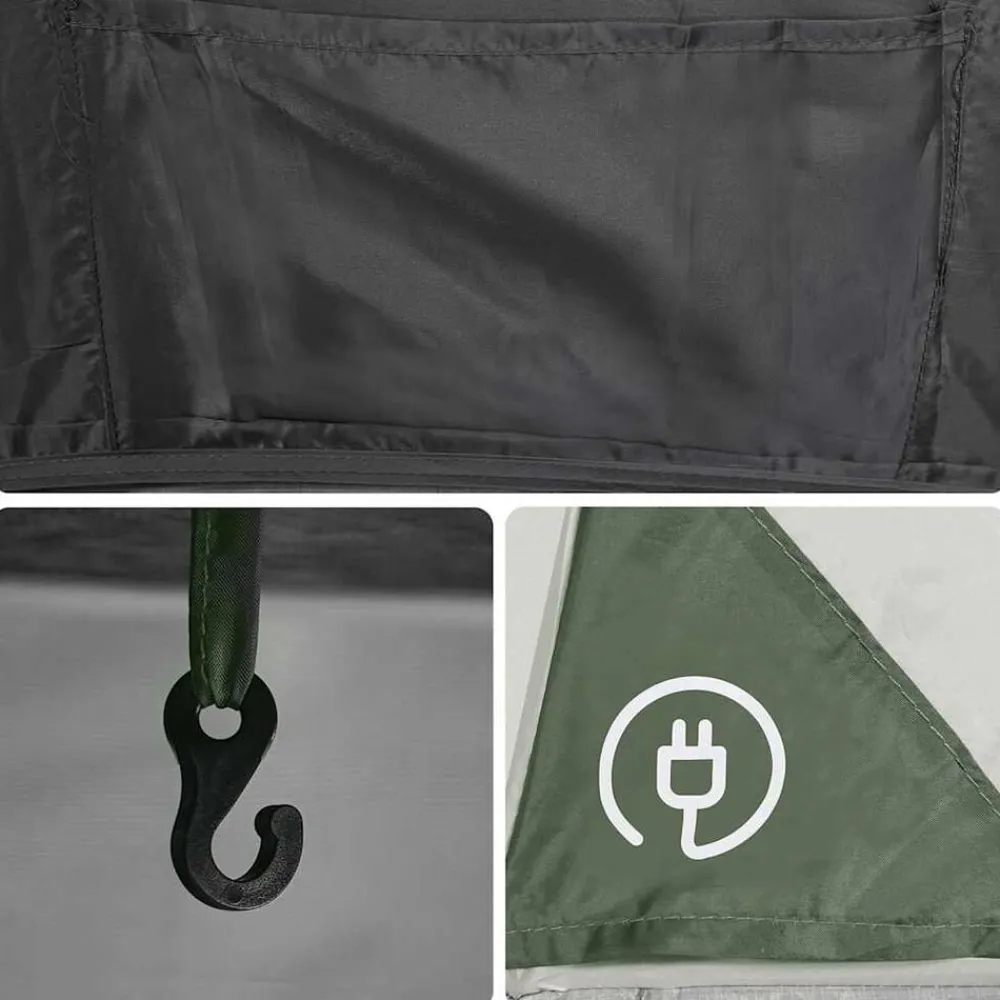 vidaXL Tienda de campaña iglú para 2 personas impermeable Verde Clearance