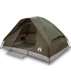 vidaXL Actividades Al Aire Libre-Tienda de campaña iglú para 2 personas impermeable marrón